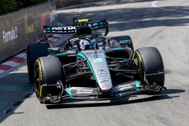 MONTE-CARLO, MONACO - JUNE 07: Kimi Antonelli (12) of Italy and Mercedes-AMG PETRONAS Formula One Team during the F1 Monaco Grand Prix on June 7, 2026 at the Circuit de Monaco in Monte-Carlo, Monaco. (Photo by Bob Kupbens Icon Sportswire) AUTO: JUN 07 F1 Monaco Grand Prix EDITORIAL USE ONLY Icon2606070091