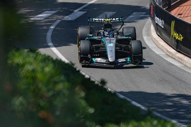 MONTE-CARLO, MONACO - JUNE 07: Kimi Antonelli (12) of Italy and Mercedes-AMG PETRONAS Formula One Team during the F1 Monaco Grand Prix on June 7, 2026 at the Circuit de Monaco in Monte-Carlo, Monaco. (Photo by Bob Kupbens Icon Sportswire) AUTO: JUN 07 F1 Monaco Grand Prix EDITORIAL USE ONLY Icon2606070121