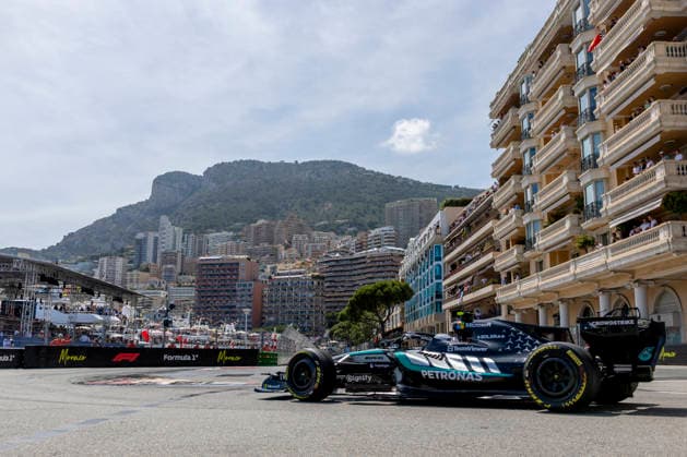 MONTE-CARLO, MONACO - JUNE 07: Kimi Antonelli (12) of Italy and Mercedes-AMG PETRONAS Formula One Team during the F1 Monaco Grand Prix on June 7, 2026 at the Circuit de Monaco in Monte-Carlo, Monaco. (Photo by Bob Kupbens Icon Sportswire) AUTO: JUN 07 F1 Monaco Grand Prix EDITORIAL USE ONLY Icon2606070161