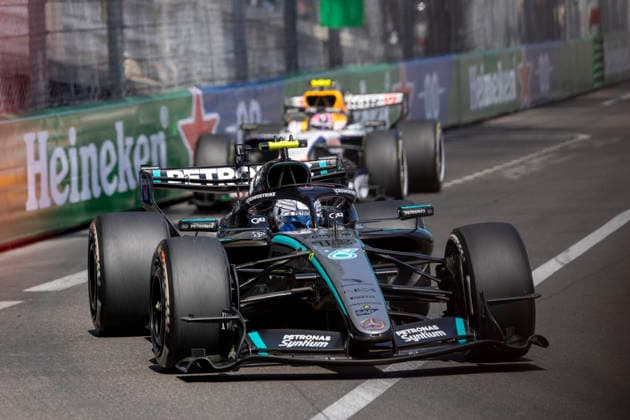 MONTE-CARLO, MONACO - JUNE 07: Kimi Antonelli (12) of Italy and Mercedes-AMG PETRONAS Formula One Team during the F1 Monaco Grand Prix on June 7, 2026 at the Circuit de Monaco in Monte-Carlo, Monaco. (Photo by Bob Kupbens Icon Sportswire) AUTO: JUN 07 F1 Monaco Grand Prix EDITORIAL USE ONLY Icon2606070231