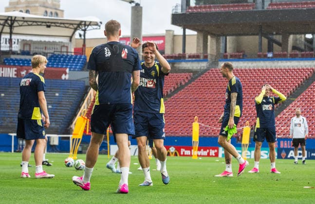 260607 Mattias Svanberg of the Swedish national football team at a training session during day -4 of the FIFA World Cup, WM, Weltmeisterschaft, Fussball 2026 on June 7, 2026 in Dallas. Photo: Petter Arvidson BILDBYRAN kod PA PA1221 fotboll football soccer fotball vm fotbolls-vm fotball-vm fotbolls-vm 2026 fifa world cup 2026 träning practice training sverige sweden sverige a day -4 bbeng
