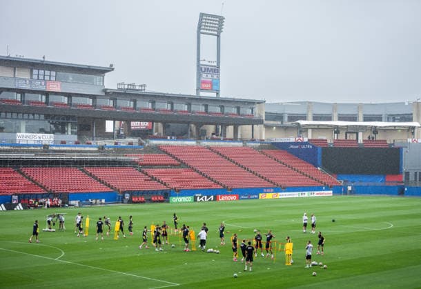 260607 Players of the Swedish national football team at a training session during day -4 of the FIFA World Cup, WM, Weltmeisterschaft, Fussball 2026 on June 7, 2026 in Dallas. Photo: Petter Arvidson BILDBYRAN kod PA PA1221 fotboll football soccer fotball vm fotbolls-vm fotball-vm fotbolls-vm 2026 fifa world cup 2026 träning practice training sverige sweden sverige a day -4 bbeng