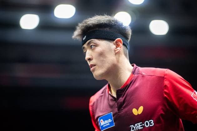 TISCHTENNIS TT-FINALS 2026 IN ERFURT ** NUR FÜR REDAKTIONELLE ZWECKE ** EDITORIAL USE ONLY **<p>07 06 2026-Erfurt: 94. Nationale Deutsche Meisterschaften Damen Herren im Rahmen der Deutschen TT-Finals Herren Finale im Foto: Dang Qiu (Borussia Düsseldorf) ( Deutschland Thueringen Erfurt Copyright: SaschaxFromm