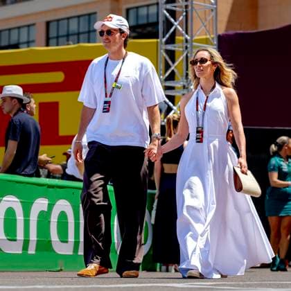 MONACO - Scott James and Chloe Stroll during the Formula 1 Monaco Grand Prix on the Monaco Street Circuit on June 7, 2026 in Monaco, Monaco. (Photo by DeFodi Images) -