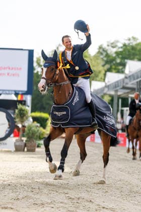 BALVE - LONGINES Balve Optimum 2026, BALVE - LONGINES Balve Optimum 2026 KUKUK Christian (GER), Akarad Tivoli Z Meisterehrung Meisterbad Sektdusche LONGINES OPTIMUM PREIS Springprüfung Kl.S