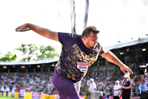 STOCKHOLM, SWEDEN 20260607 Daniel Stahl during the men s discus during Sunday s Diamond League gala (Bauhaus gala) at Stockholm Stadium. STOCKHOLM SWEDEN x10430x