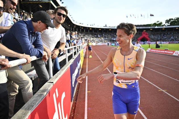 STOCKHOLM, SWEDEN 20260607 Andreas Almgren in the men s 1500 meters at Sunday s Diamond League gala (Bauhaus gala) at Stockholm Stadium. STOCKHOLM SWEDEN x10430x