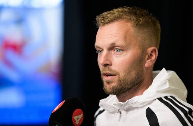 260607 Assistant coach Sebastian Larsson of the Swedish men s national football team in the mixed zone after a training session during day -4 of the FIFA World Cup, WM, Weltmeisterschaft, Fussball 2026 on June 7, 2026 in Dallas. Photo: Petter Arvidson BILDBYRAN kod PA PA1222 fotboll football soccer fotball vm fotbolls-vm fotball-vm fotbolls-vm 2026 fifa world cup 2026 mixed zone sverige sweden sverige a day -4 bbeng