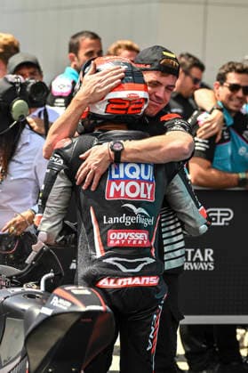 MOTO - MOTO 3 - HUNGARY GRAND PRIX 2026 ALMANSA David (spa), Liqui Moly Dynavolt Intact GP, KTM RC250GP, portrait celebrates his second place during the 2026 Moto3 Grand Prix of Hungary , on Balaton Park circuit, from June 5 to 7, in Hungary - Balaton ParkHungary  Copyright: xGIGIxSOLDANOx
