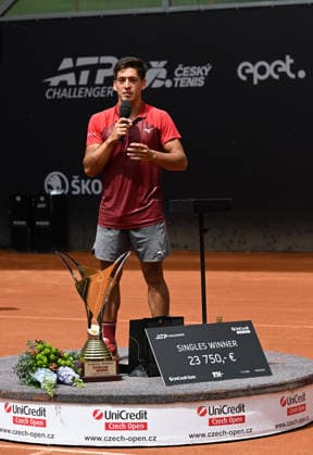 Sebastian Baez (ARG) won the men s singles final against Alex Molcan (SVK) during the men s tennis challenger UniCredit Czech Open, Prostejov, June 7, 2026. (CTKxPhoto LudekxPerina) CTKPhotoP2026060702797  CTKPhotoP2026060702797