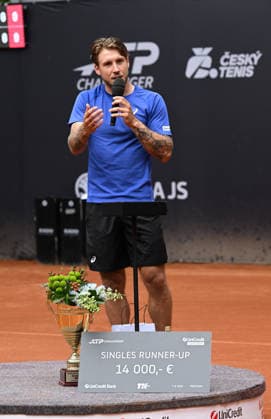 Sebastian Baez (ARG), not seen won the men s singles final against Alex Molcan (SVK), photo, during the men s tennis challenger UniCredit Czech Open, Prostejov, June 7, 2026. (CTKxPhoto LudekxPerina) CTKPhotoP2026060702799  CTKPhotoP2026060702799