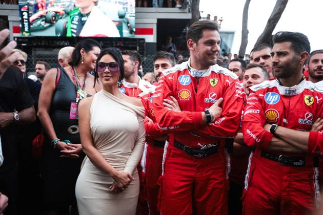 F1 - MONACO GRAND PRIX 2026 Kim Kardashian attends at podium during the Formula 1 Grand Prix de Canada 2026, 6th round of the 2026 Formula One World Championship, WM, Weltmeisterschaft from June 5 to 7, 2026 on the Circuit de Monaco, in Monte-Carlo, Monaco - Monte-CarloMonaco  Copyright: xEricxAlonsox