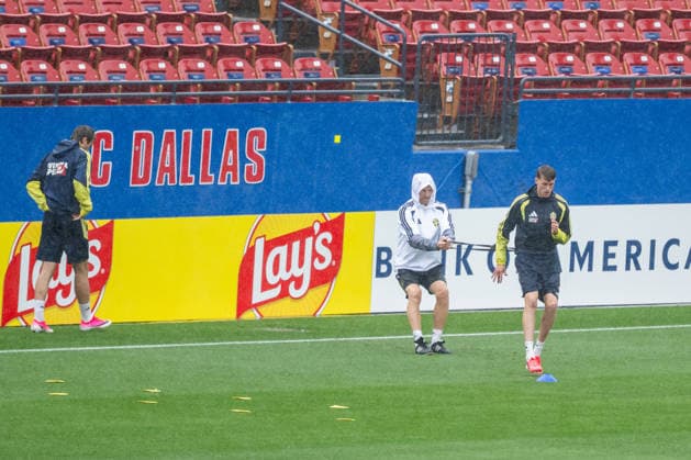 260607 Alexander Bernhardsson of the Swedish national football team at a training session during day -4 of the FIFA World Cup, WM, Weltmeisterschaft, Fussball 2026 on June 7, 2026 in Dallas. Photo: Petter Arvidson BILDBYRAN kod PA PA1221 fotboll football soccer fotball vm fotbolls-vm fotball-vm fotbolls-vm 2026 fifa world cup 2026 träning practice training sverige sweden sverige a day -4 bbeng