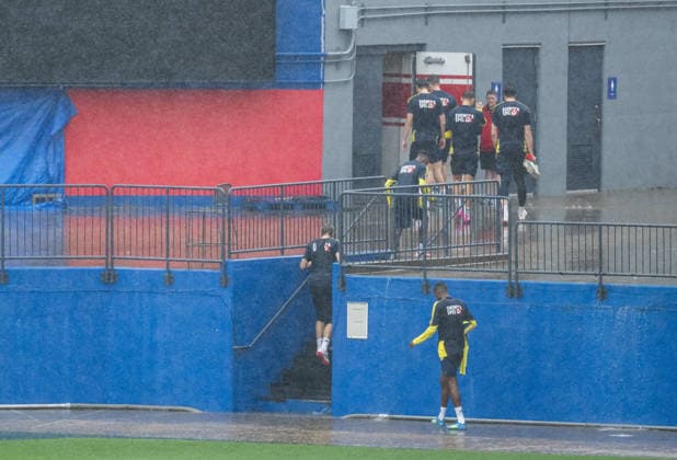 260607 Players of the Swedish national football team leave a training session during day -4 of the FIFA World Cup, WM, Weltmeisterschaft, Fussball 2026 on June 7, 2026 in Dallas. Photo: Petter Arvidson BILDBYRAN kod PA PA1221 fotboll football soccer fotball vm fotbolls-vm fotball-vm fotbolls-vm 2026 fifa world cup 2026 träning practice training sverige sweden sverige a day -4 bbeng