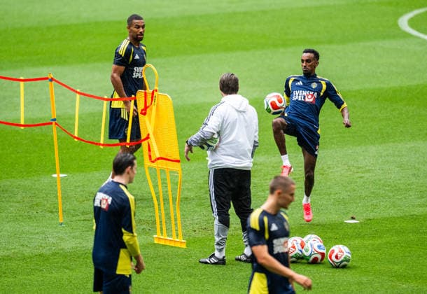 260607 Taha Ali of the Swedish national football team at a training session during day -4 of the FIFA World Cup, WM, Weltmeisterschaft, Fussball 2026 on June 7, 2026 in Dallas. Photo: Petter Arvidson BILDBYRAN kod PA PA1221 fotboll football soccer fotball vm fotbolls-vm fotball-vm fotbolls-vm 2026 fifa world cup 2026 träning practice training sverige sweden sverige a day -4 bbeng