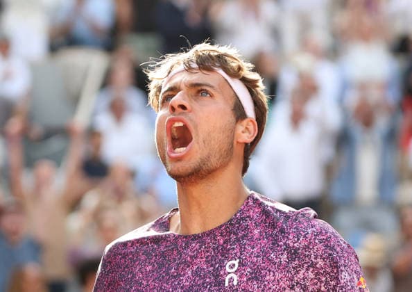June 7, 2026, Paris, Ile De France, France: FLAVIO COBOLLI of Italy during the match against A. Zverev of Germany in the final of tennis tournament Roland Garros, Paris, France. Paris France - ZUMAc278 20260607_zsp_c278_040 Copyright: xMarcinxCholewinskix