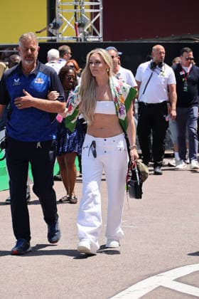 07.06.2026, Circuit de Monaco, Monte Carlo, Formel 1 Louis Vuitton Grand Prix Monaco 2026 ,im Bild Skirennläuferin Lindsey Vonn (Photo by Alessandro Martellotta Hasan Bratic DeFodi Images) -