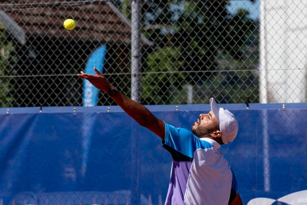 TENNIS : Open Sopra Steria - Lyon Villeurbanne 07 06 2026 Laurent Lokoli perd son match face Ã Maxime Janvier lors du tournoi de tennis ATP, Tennis Herren Challenger Tour, Open Sopra Steria Ã Lyon-Villeurbanne, le 07 06 2026. Photo Sandrine Thesillat PsNewZ  Copyright: xSandrinexTHESILLATx