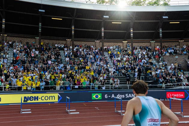 260607 Armand Duplantis of Sweden after competing the men s pole vault during Bauhaus-galan, part of the Diamond League series, June 7, 2026 in Stockholm. Photo: Maxim ThorÃ BILDBYRAN kod MT MT1057 friidrott athletics friidrett diamond league bauhaus-galan bbeng Stockholm sverige