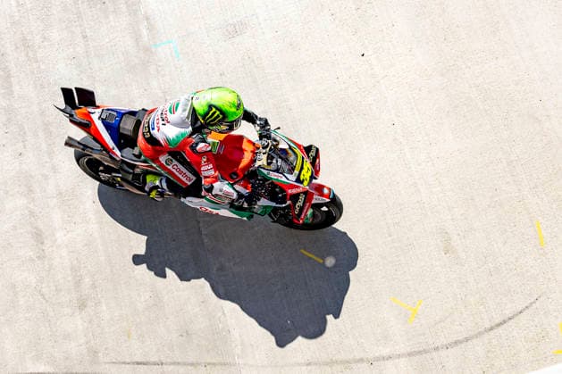 MotoGP of Hungary - Race Number 35 Honda HRC Castrol rider Cal Crutchlow participates in the morning warm-up at the 2026 Grand Prix of Hungary. Balatonfokajar Balatonfokajar Hungary  Copyright: xStephenxBlackberryx originalFilename:blackberry-2026gran260607_npjbH.jpg