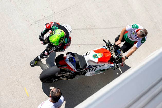 MotoGP of Hungary - Race Number 35 Honda HRC Castrol rider Cal Crutchlow participates in the morning warm-up at the 2026 Grand Prix of Hungary. Balatonfokajar Balatonfokajar Hungary  Copyright: xStephenxBlackberryx originalFilename:blackberry-2026gran260607_np4Su.jpg