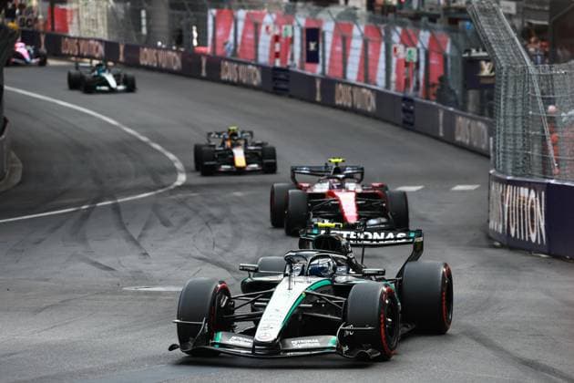 12 KIMI ANTONELLI Andrea (ita), Mercedes AMG F1 Team W17, action Monte Carlo Monaco
