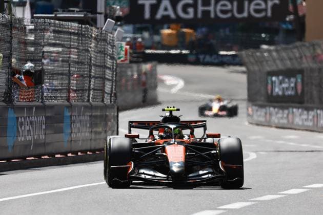 01 NORRIS Lando (gbr), McLaren F1 Team MCL40, action Monte Carlo Monaco