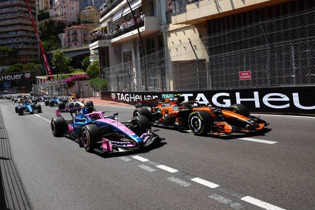 10 GASLY Pierre (fra), Alpine F1 Team A526, action 01 NORRIS Lando (gbr), McLaren F1 Team MCL40, action Monte Carlo Monaco