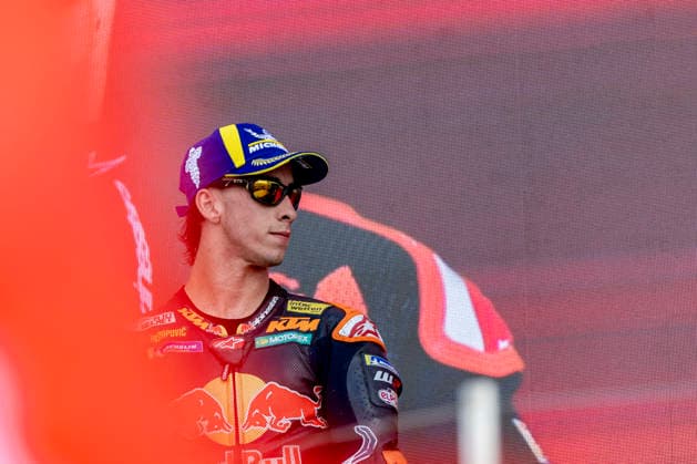 MotoGP of Hungary - Race Number 37 Red Bull KTM Factory Racing rider Pedro Acosta celebrates coming second in the race at the 2026 Grand Prix of Hungary. Balatonfokajar Balatonfokajar Hungary  Copyright: xStephenxBlackberryx originalFilename:blackberry-2026gran260607_npoff.jpg