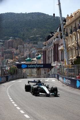 63 RUSSELL George (gbr), Mercedes AMG F1 Team W17, action Monte Carlo Monaco