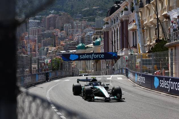12 KIMI ANTONELLI Andrea (ita), Mercedes AMG F1 Team W17, action Monte Carlo Monaco