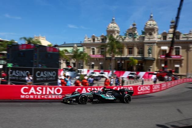 63 RUSSELL George (gbr), Mercedes AMG F1 Team W17, action Monte Carlo Monaco