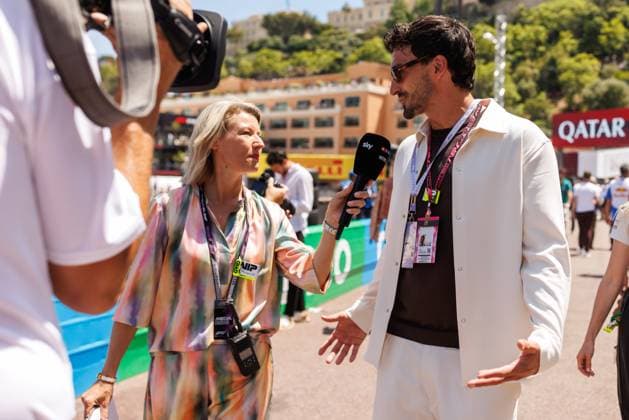 Maus Hummels im Sky Interview bei Sandra Baumgartner, Grosser Preis von Monaco, Motorsport, Formel 1, Saison 2026, 07.06.2026 Grosser Preis von Monaco, Motorsport, Formel 1, Saison 2026, 07.06.2026