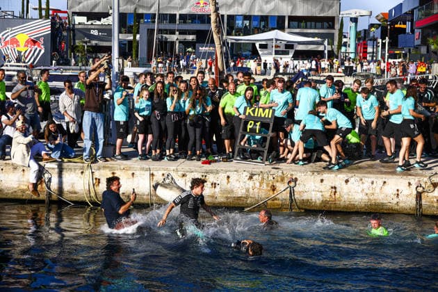 IPA85449239 - Mercedes Team Celebration Shot at the harbor after Antonelli Winning the race of Formula 1 Grand Prix de Monaco 2026 at Circuit de Monaco in Monte Carlo, Monaco. Round 8 of the 2026 FIA Formula One World Championship, WM, Weltmeisterschaft held June 5-7, 2026. The iconic Circuit de Monaco, the jewel of the Formula 1 calendar, winds through the narrow streets of Monte Carlo in the Principality of Monaco.  Copyright: xAlessioxDexMarco IPAxSportx xx 85449239