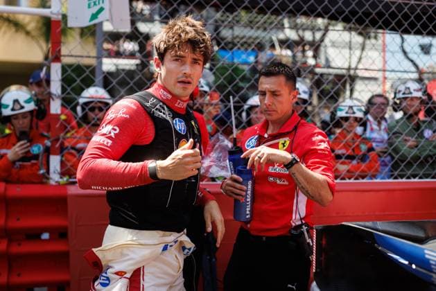 Charles Leclerc (Scuderia Ferrari HP, 16) in der Startaufstellung, Grosser Preis von Monaco, Motorsport, Formel 1, Saison 2026, 07.06.2026 Grosser Preis von Monaco, Motorsport, Formel 1, Saison 2026, 07.06.2026