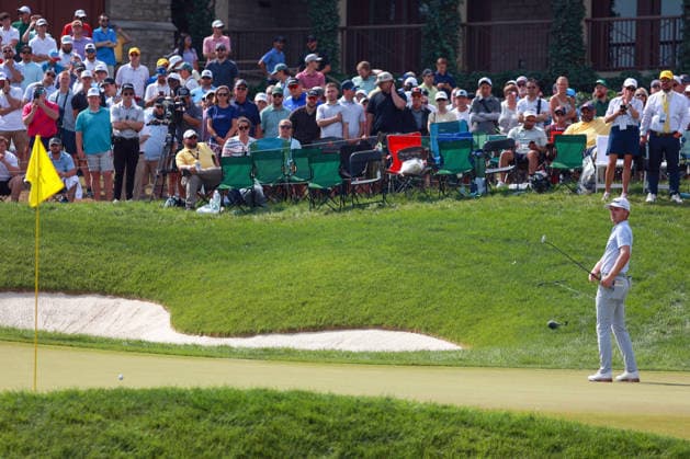 Memorial Tournament presented by Workday DUBLIN, OH - JUNE 07: Ryan Gerard of Raleigh, North Carolina follows his putt on the 18th green during the conlusion of the third round after it was suspended due to inclement weather of the Memorial Tournament presented by Workday at Muirfield Village Golf Club on June 7, 2026 in Dublin, Ohio. Dublin Ohio United States  Copyright: xAmyxLemusx originalFilename:lemus-memorial260607_npjR6.jpg