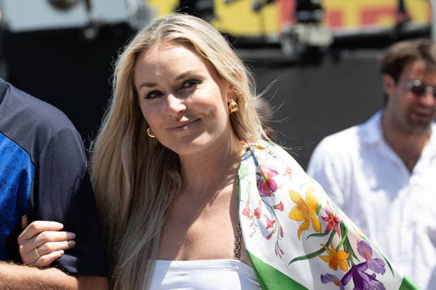 07.06.2026, xrarjax, Motorsport FIA Formel 1, Großer Preis von Monaco 2025 v.l. Lindsey Vonn (FIA REGULATIONS PROHIBIT ANY USE OF PHOTOGRAPHS as IMAGE SEQUENCES and or QUASI-VIDEO) Monte Carlo