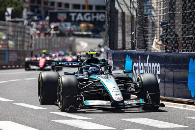 Formula One GP Monaco. Sunday, June 07, 2026 Andrea Kimi Antonelli 12, Mercedes-AMG Petronas F1 Team - Start of the race.; Formula One GP Monaco. Sunday, June 07, 2026