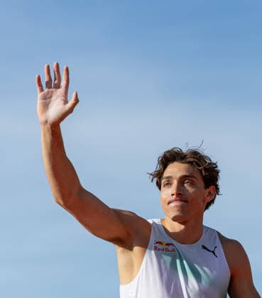 260607 Armand Duplantis of Sweden competes in the men s pole vault looks dejected after competing in Bauhaus-galan, part of the Diamond League series, June 7, 2026 in Stockholm. Photo: Maxim ThorÃ BILDBYRAN kod MT MT1057 friidrott athletics friidrett diamond league bauhaus-galan bbeng Stockholm sverie depp
