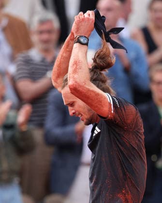 Alexander Zverev (GER) jubelt nach dem Sieg, Jubel, Freude, Emotion, Herren Einzel, Men s Singles, Endspiel, Final Tennis - French Open 2026 - Roland Garros - Paris - - France - 7 June 2026.