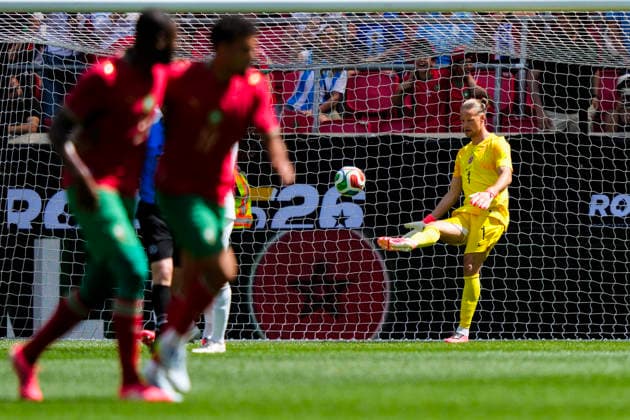 Football World Cup 2026 Harrison, New Jersey, USA 20260607 Norways goalkeeper orjan Nyland after 1-0 during the international football match between Norway and Morocco at Sports Illustrated Stadium Photo Fredrik Varfjell NTB Harrison, New Jersey USA EDITORIAL USE ONLY RESTRICTED USE FOR BETTING COMPANIES  Copyright: xFredrikxVarfjellx xNTBx