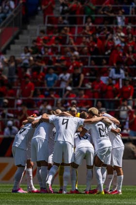 260607 Players of Norway gather ahead of the International Friendly, Länderspiel, Nationalmannschaft football match between Morocco and Norway ahead of the FIFA World Cup, WM, Weltmeisterschaft, Fussball 2026 on June 7, 2026 in New Jersey. Photo: Vegard Grott BILDBYRAN kod VG VG0943 bbeng fotboll football soccer fotball fifa world cup vm fotball-vm precamp pre-camp träningslandskamp privatlandskamp landskamp international friendly norge norway marocko morocco marokko