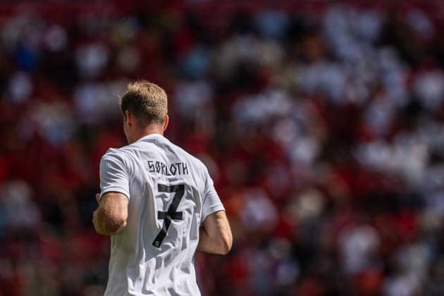 260607 Alexander Sorloth of Norway during the International Friendly, Länderspiel, Nationalmannschaft football match between Morocco and Norway ahead of the FIFA World Cup, WM, Weltmeisterschaft, Fussball 2026 on June 7, 2026 in New Jersey. Photo: Vegard Grott BILDBYRAN kod VG VG0943 bbeng fotboll football soccer fotball fifa world cup vm fotball-vm precamp pre-camp träningslandskamp privatlandskamp landskamp international friendly norge norway marocko morocco marokko