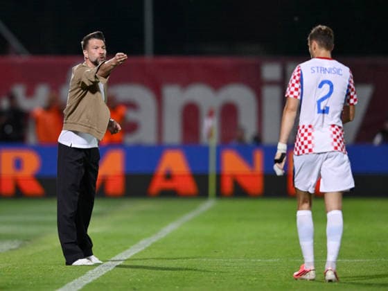 Croatia v Slovenia - International Friendly, Länderspiel, Nationalmannschaft Head Coach of Slovenia Bostjan Cesar reacts during the international friendly match between Croatia and Slovenia at Stadium Varteks on June 7, 2026 in Varazdin, Croatia.  IgorxSoban PIXSELL