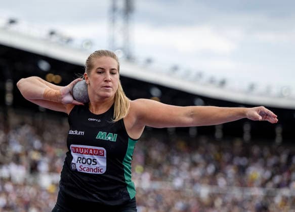 STOCKHOLM, SVERIGE 20260607 Fanny Roos, Sverige, i damernas kula under söndagens Diamond League-gala (Bauhaus-galan) pa Stockholms stadion. STOCKHOLM SVERIGE x10430x