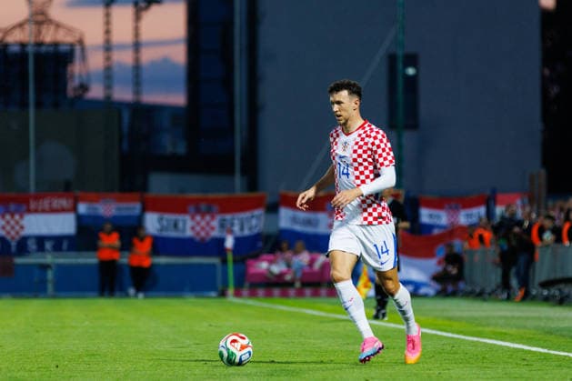 Pre-World cup International Friendly, Länderspiel, Nationalmannschaft 2026 match between Croatia and Slovenia Ivan Perisic (Croatia 14) seen during Pre-World cup international friendly 2026 football match between Croatia and Slovenia, Stadium Varteks, Varazdin, Croatia 07.06.2026 Copyright: xBEAUTIFULxSPORTS Bosnjakovicx