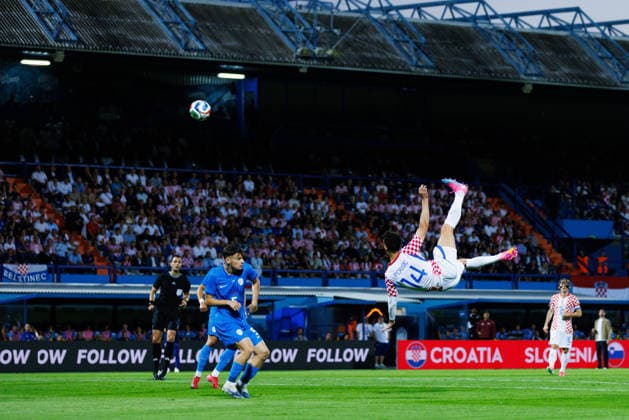 Pre-World cup International Friendly, Länderspiel, Nationalmannschaft 2026 match between Croatia and Slovenia Ivan Perisic (Croatia 14) seen in action during Pre-World cup international friendly 2026 football match between Croatia and Slovenia, Stadium Varteks, Varazdin, Croatia 07.06.2026 Copyright: xBEAUTIFULxSPORTS Bosnjakovicx