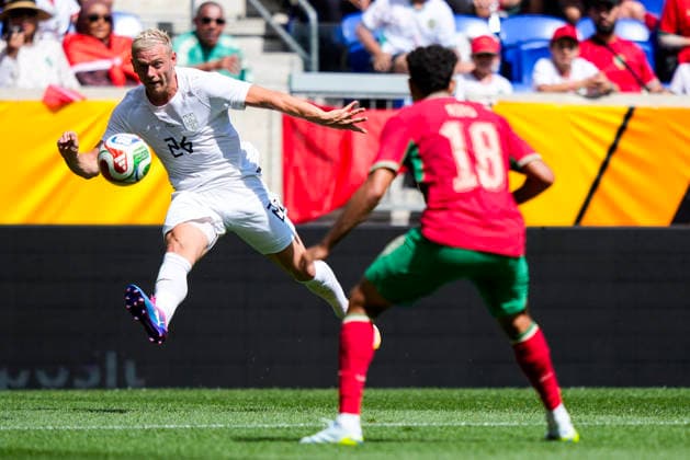 Football World Cup 2026 Harrison, New Jersey, USA 20260607 Norways Julian Ryerson during the international football match between Norway and Morocco at Sports Illustrated Stadium Photo Fredrik Varfjell NTB Harrison, New Jersey USA EDITORIAL USE ONLY RESTRICTED USE FOR BETTING COMPANIES  Copyright: xFredrikxVarfjellx xNTBx