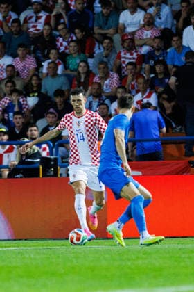 Pre-World cup International Friendly, Länderspiel, Nationalmannschaft 2026 match between Croatia and Slovenia Ivan Perisic (Croatia 14) seen in action during Pre-World cup international friendly 2026 football match between Croatia and Slovenia, Stadium Varteks, Varazdin, Croatia 07.06.2026 Copyright: xBEAUTIFULxSPORTS Bosnjakovicx