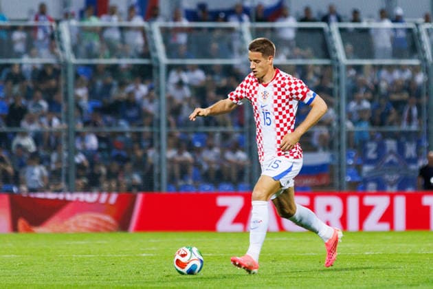 Pre-World cup International Friendly, Länderspiel, Nationalmannschaft 2026 match between Croatia and Slovenia Mario Pasalic (Croatia 15) seen during Pre-World cup international friendly 2026 football match between Croatia and Slovenia, Stadium Varteks, Varazdin, Croatia 07.06.2026 Copyright: xBEAUTIFULxSPORTS Bosnjakovicx